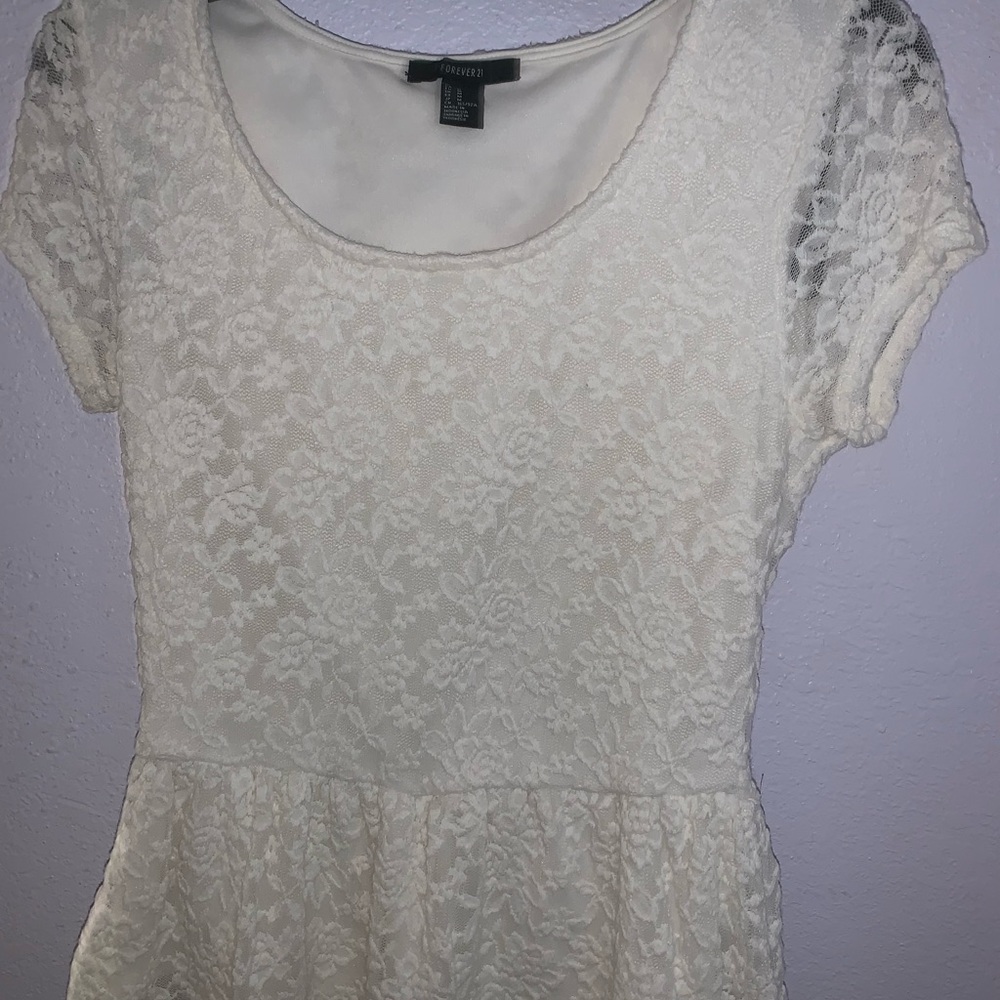 Lacey White Blouse